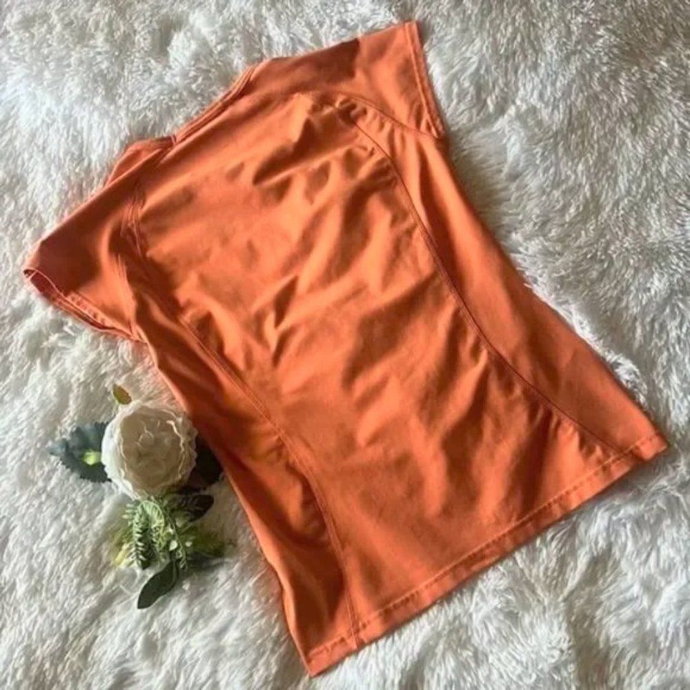 Columbia Titanium Activewear Tangerine Cap Sleeve Top W/Pocket S - Picture 10 of 11